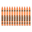 Crayola Bulk Crayons, Orange, 12/Box (520836036)