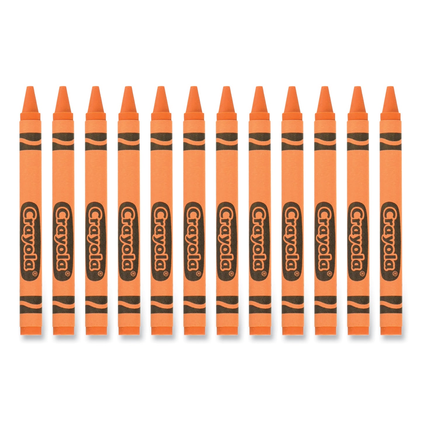 Crayola Bulk Crayons, Orange, 12/Box (520836036)