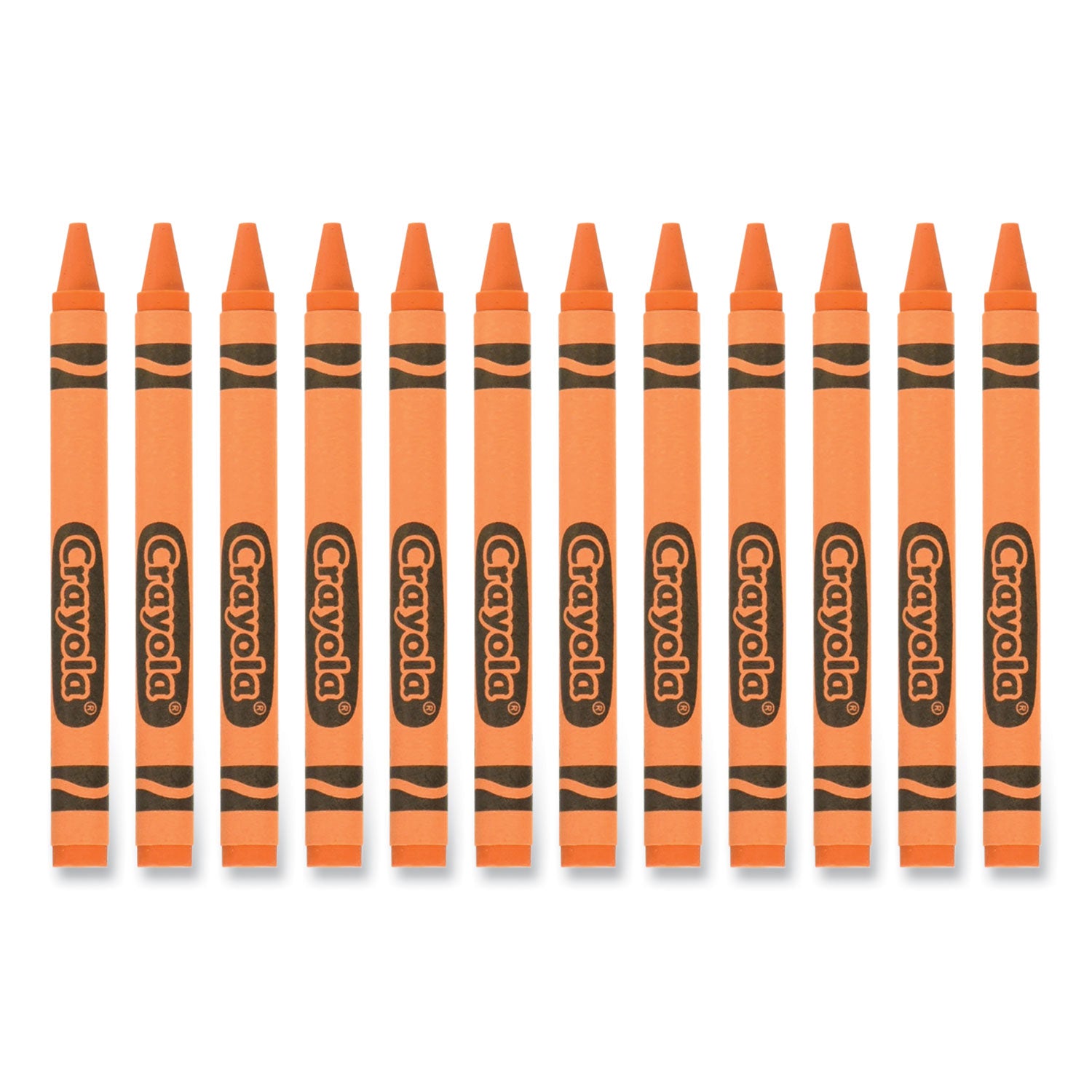 Crayola Bulk Crayons, Orange, 12/Box (520836036)