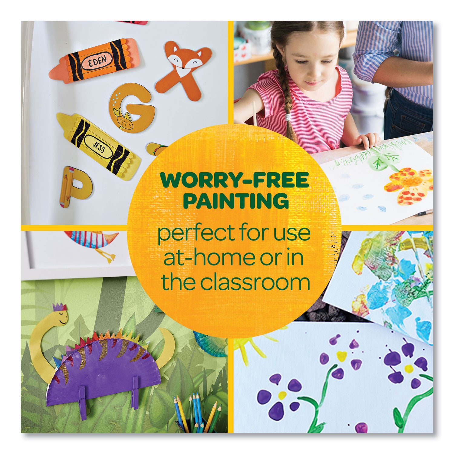 Crayola Artista II Washable Tempera Paint, Violet, 16 oz Bottle (543115040)