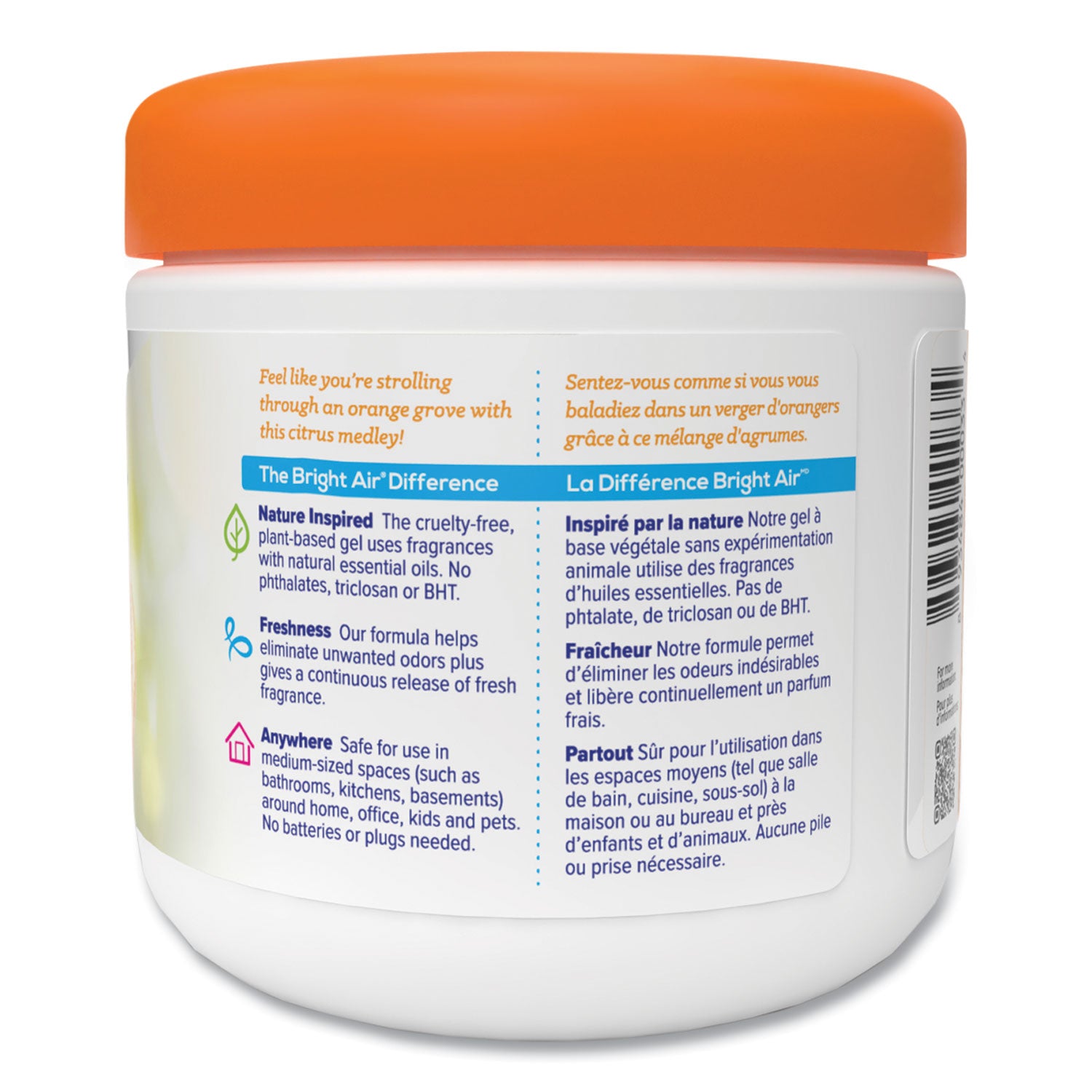 Bright Air Super Odor Eliminator, Mandarin Orange and Fresh Lemon, 14 oz Jar (900013EA)
