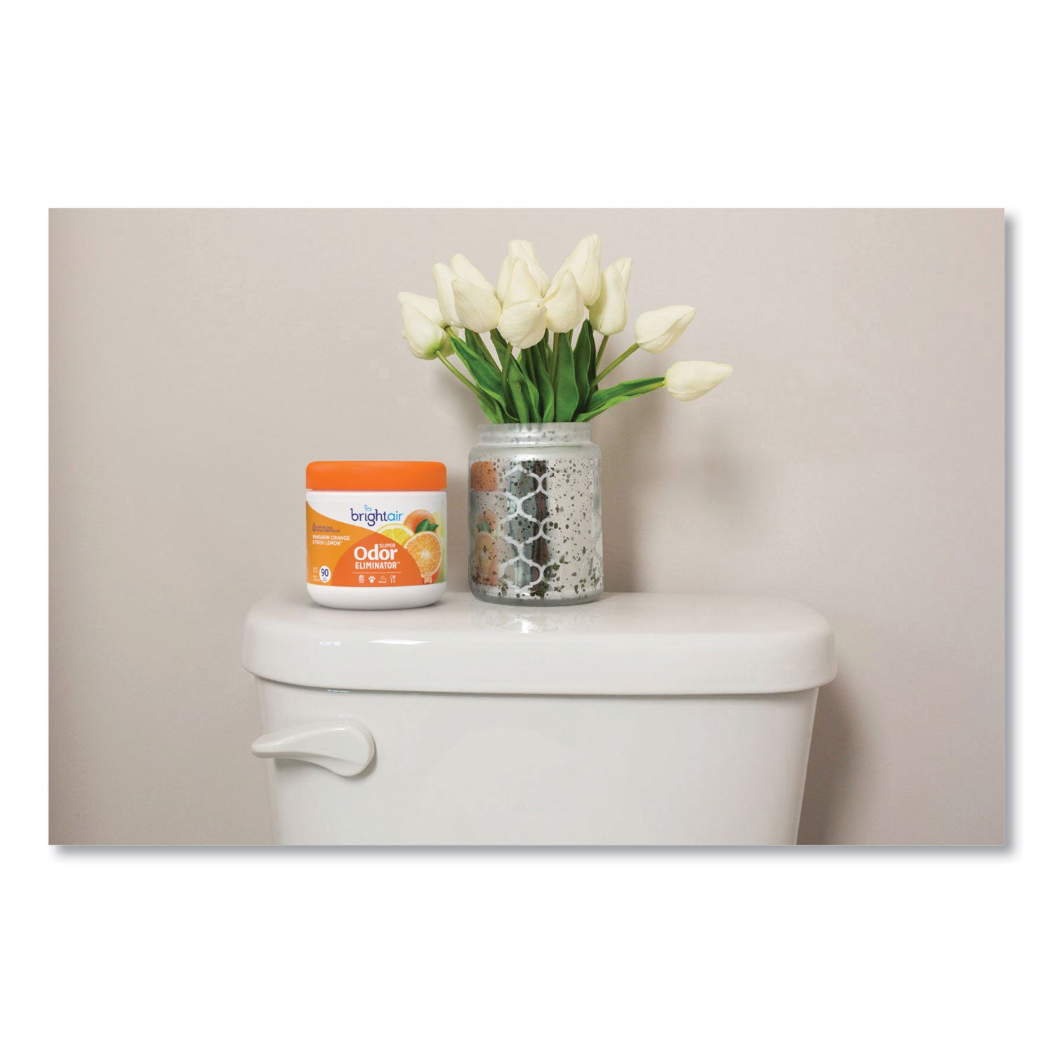 Bright Air Super Odor Eliminator, Mandarin Orange and Fresh Lemon, 14 oz Jar (900013EA)