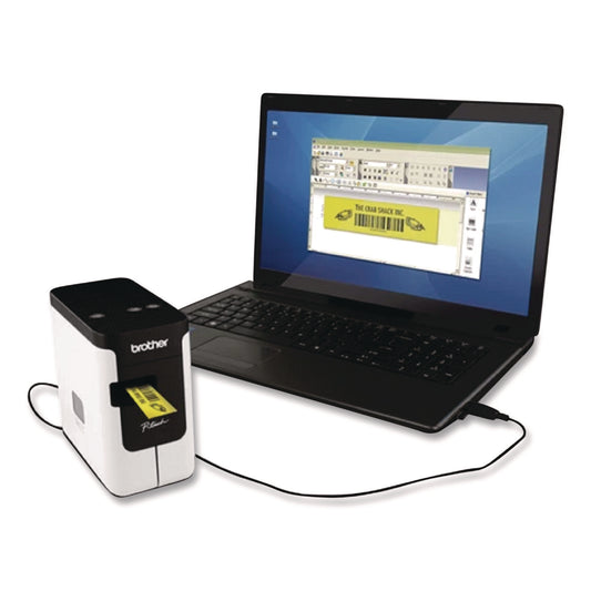 Brother PT-P700 PC-Connectable Label Printer, 30 mm/s Print Speed, 3.1 x 6 x 5.6