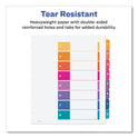 Avery Customizable TOC Ready Index Multicolor Tab Dividers, Extra Wide Tabs, 8-Tab, 1 to 8, 11 x 9.25, White, 1 Set (11163)