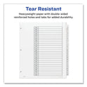 Avery Customizable TOC Ready Index Black and White Dividers, 26-Tab, A to Z, 11 x 9.25, 1 Set (11166)