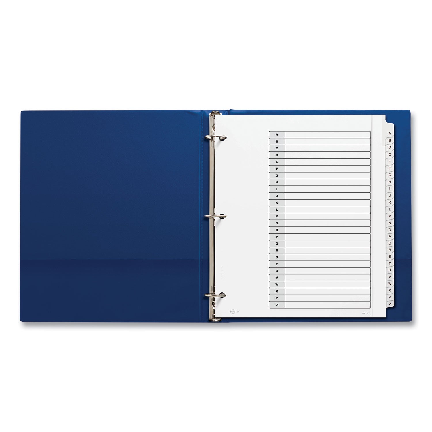 Avery Customizable TOC Ready Index Black and White Dividers, 26-Tab, A to Z, 11 x 9.25, 1 Set (11166)