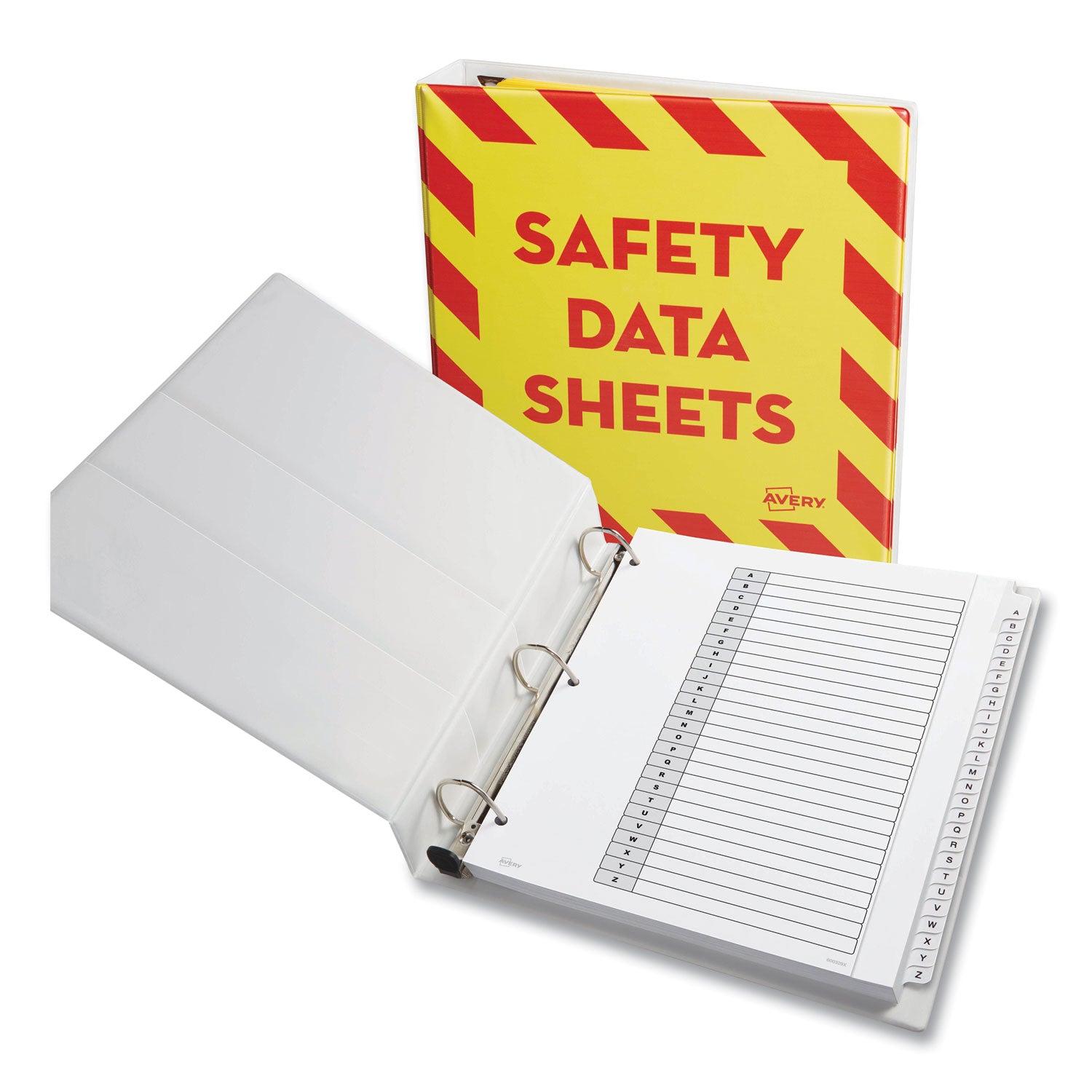 Avery Customizable TOC Ready Index Black and White Dividers, 26-Tab, A to Z, 11 x 9.25, 1 Set (11166)