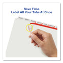 Avery Print and Apply Index Maker Clear Label Dividers, Extra Wide Tab, 8-Tab, 11.25 x 9.25, White, 1 Set (11439)