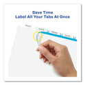 Avery Print and Apply Index Maker Clear Label Dividers, Extra Wide Tab, 5-Tab, White Tabs, 11.25 x 9.25, White, 5 Sets (11440)