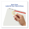 Avery Print and Apply Index Maker Clear Label Dividers, Extra Wide Tabs, 8-Tab, 11.25 x 9.25, White, 5 Sets (11441)