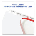 Avery Print and Apply Index Maker Clear Label Dividers, Extra Wide Tabs, 8-Tab, 11.25 x 9.25, White, 5 Sets (11441)