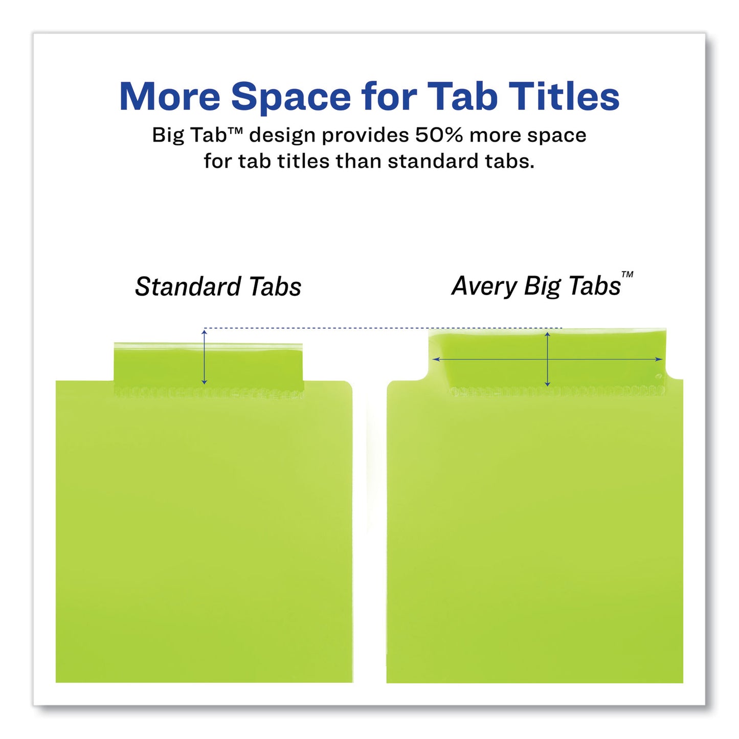 Avery Insertable Big Tab Plastic 1-Pocket Dividers, 5-Tab, 11.13 x 9.25, Assorted, 1 Set (11902)