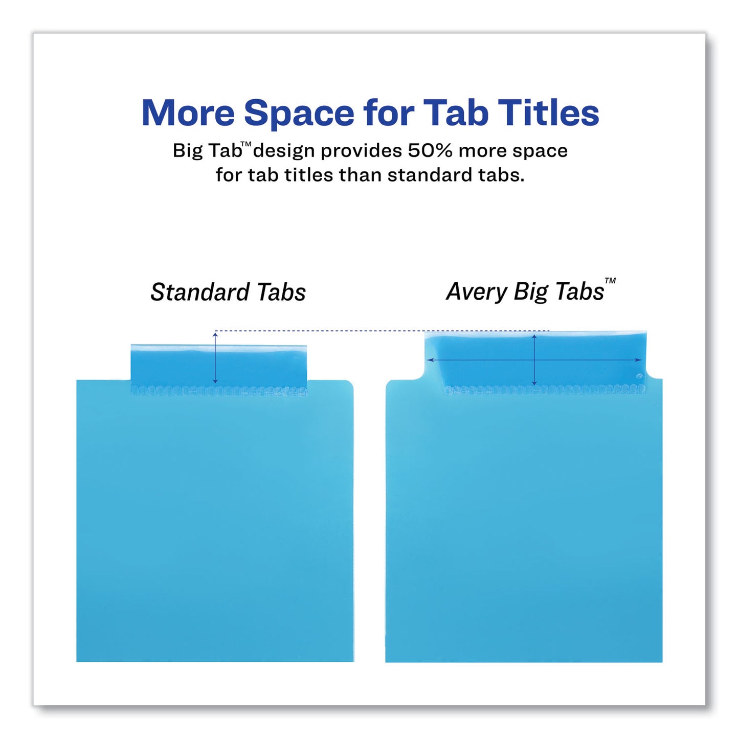 Avery Big Tab Insertable Two-Pocket Plastic Dividers, 8-Tab, 11.13 x 9.25, Assorted, 1 Set (11983)