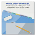 Avery Write and Erase Durable Plastic Dividers with Slash Pocket, 3-Hold Punched, 8-Tab, 11.13 x 9.25, Assorted, 1 Set (16177)