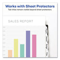Avery Write and Erase Durable Plastic Dividers with Straight Pocket, 8-Tab, 11.13 x 9.25, White, 1 Set (16826)
