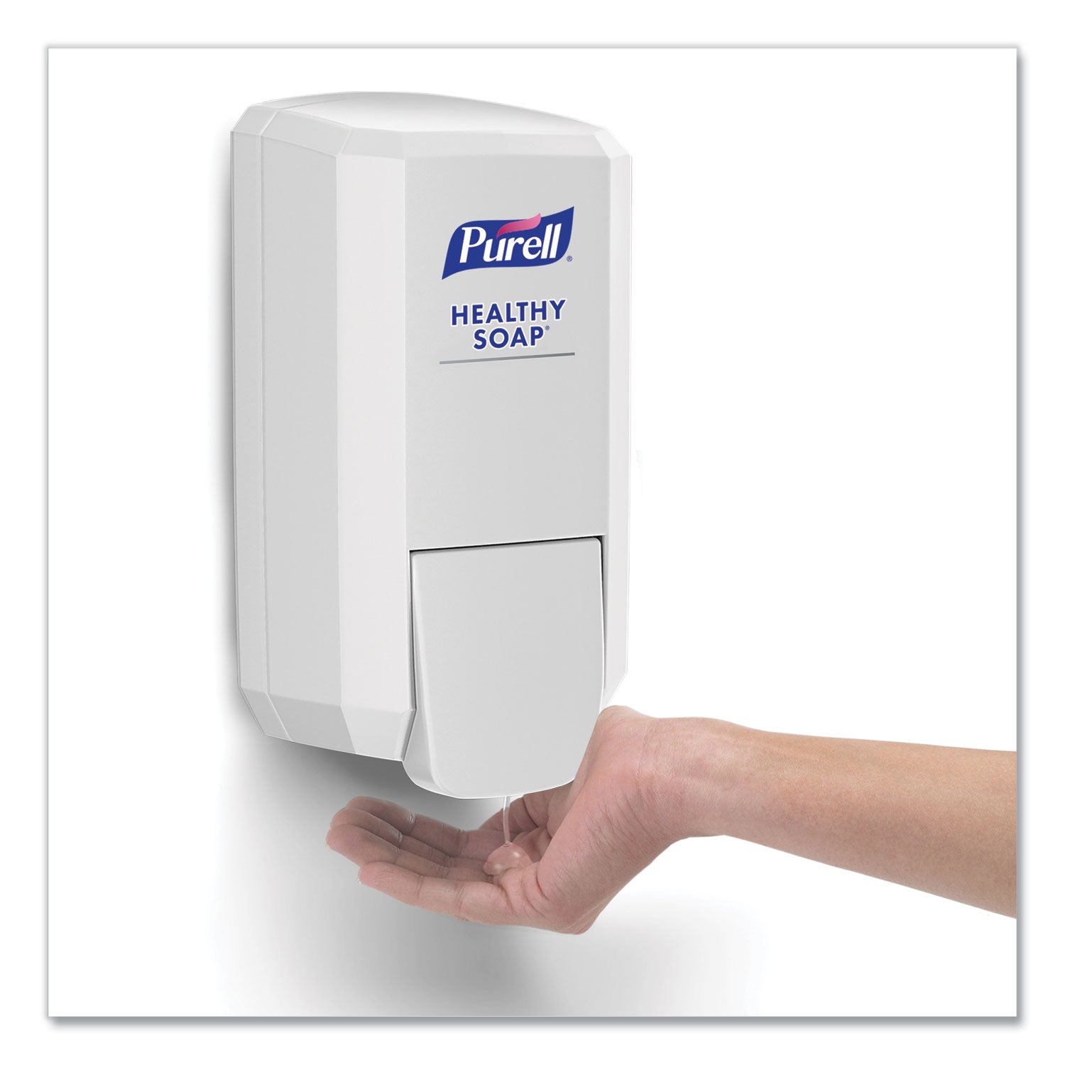 PURELL CS2 Healthy Soap Dispenser, 1,000 mL, 5.14" x 3.88" x 10", White, 6/Carton (413106CT)