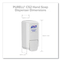 PURELL CS2 Healthy Soap Dispenser, 1,000 mL, 5.14" x 3.88" x 10", White, 6/Carton (413106CT)