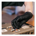 GloveWorks by AMMEX Industrial Nitrile Gloves, Powder-Free, 5 mil, Small, Black 100 Gloves/Box, 10 Boxes/Carton (GPNB42100CT)