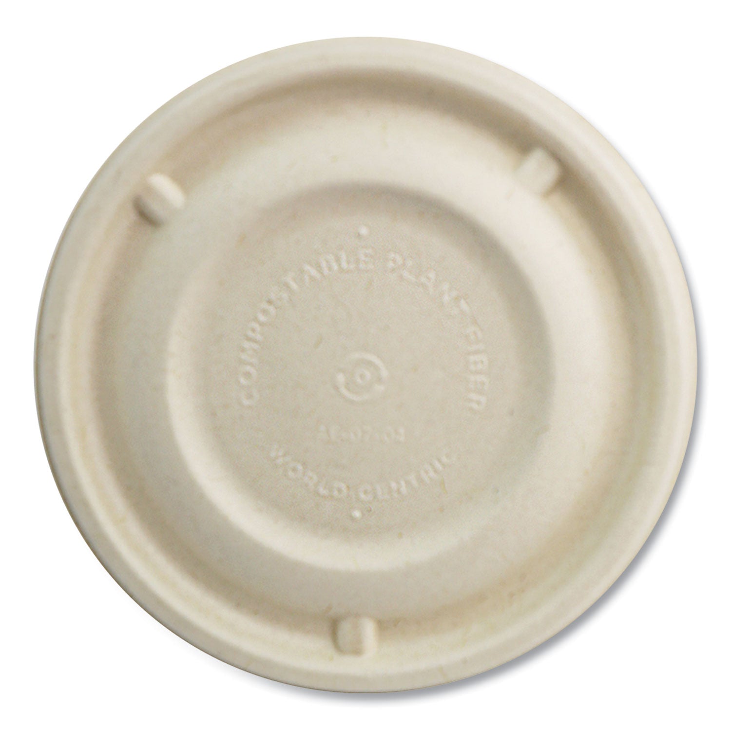 World Centric Fiber Lids for Bowls, 4.7" dia, Paper, 500/Carton (BBLSC12NLF)