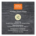 World Centric Fiber Bowls, 12 oz, 4.5" dia x 2.5" h, Natural, Paper, 500/Carton (BBSC12NLFP)
