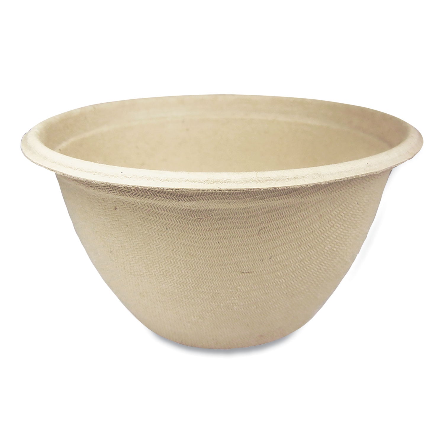 World Centric Fiber Bowls, 12 oz, 4.5" dia x 2.5" h, Natural, Paper, 500/Carton (BBSC12NLFP)