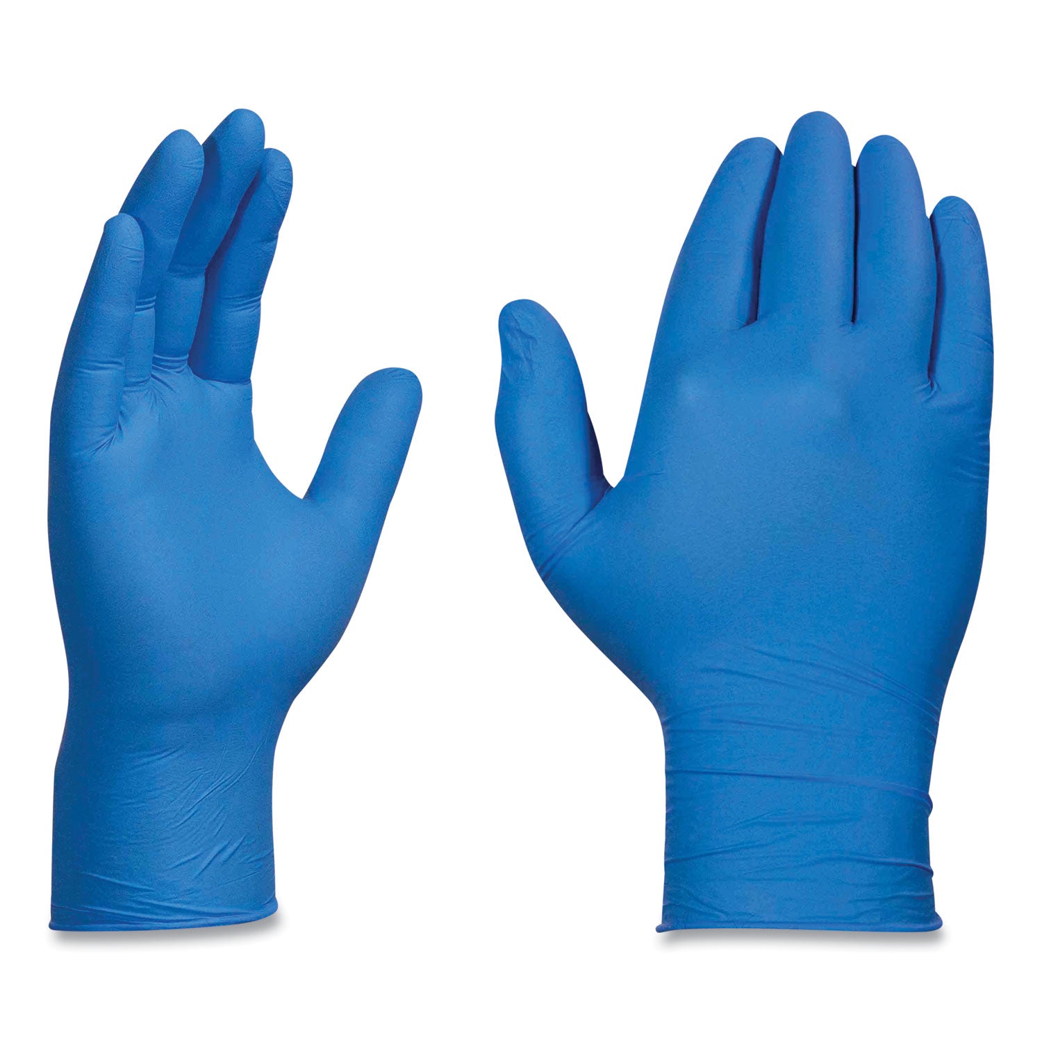 X3 by AMMEX Industrial Nitrile Gloves, Powder-Free, 3 mil, Small, Blue, 100/Box, 10 Boxes/Carton (X342100)