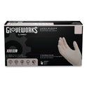 GloveWorks by AMMEX Latex Disposable Gloves, Powder-Free, 4 mil, X-Large, Ivory, 100 Gloves/Box, 10 Boxes/Carton (TLF48100)