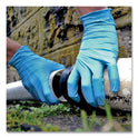 GloveWorks by AMMEX Industrial Nitrile Gloves, Powder-Free, 5 mil, Medium, Blue, 100/Box, 10 Boxes/Carton (INPF44100)