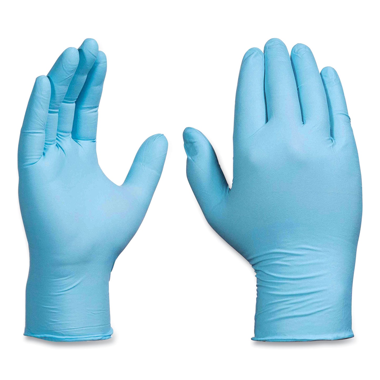 GloveWorks by AMMEX Industrial Nitrile Gloves, Powder-Free, 5 mil, Small, Blue, 100 Gloves/Box, 10 Boxes/Carton (INPF42100)