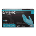 GloveWorks by AMMEX Industrial Nitrile Gloves, Powder-Free, 5 mil, Medium, Blue, 100/Box, 10 Boxes/Carton (INPF44100)