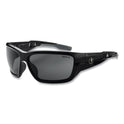 ergodyne Skullerz BALDR Safety Glasses, Black Nylon Impact Frame, Smoke Polycarbonate Lens (57030)