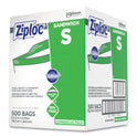 Ziploc Resealable Sandwich Bags, 6.5" x 6", Clear, 500/Box (682255)