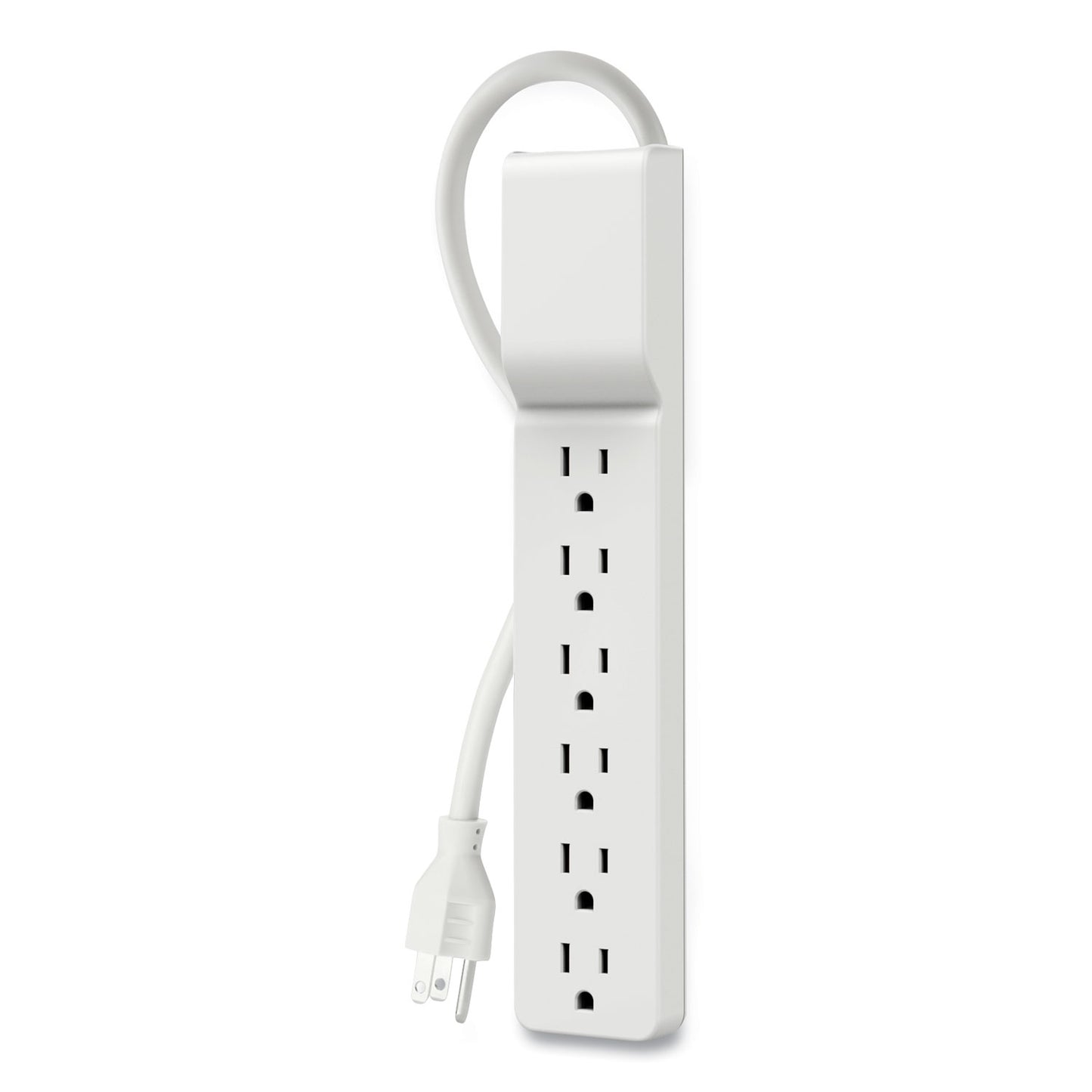 Belkin Home/Office Surge Protector, 6 AC Outlets, 6 ft Cord, 720 J, White (BE10600006CM)