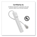 Belkin Home/Office Surge Protector with Rotating Plug, 6 AC Outlets, 6 ft Cord, 720 J, White (BE10600006R)