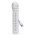 Belkin Home/Office Surge Protector, 7 AC Outlets, 6 ft Cord, 2,320 J, White (BE10720006)