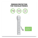 Belkin Home/Office Surge Protector, 7 AC Outlets, 12 ft Cord, 2,160 J, White (BE10720012)