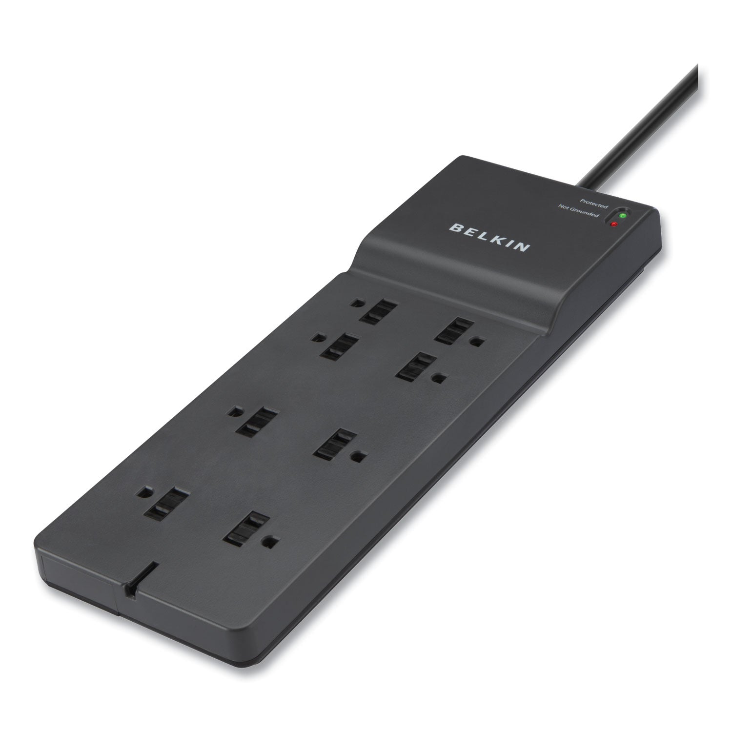 Belkin Home/Office Surge Protector, 8 AC Outlets, 8 ft Cord, 2,500 J, Black (BE10800008CM)