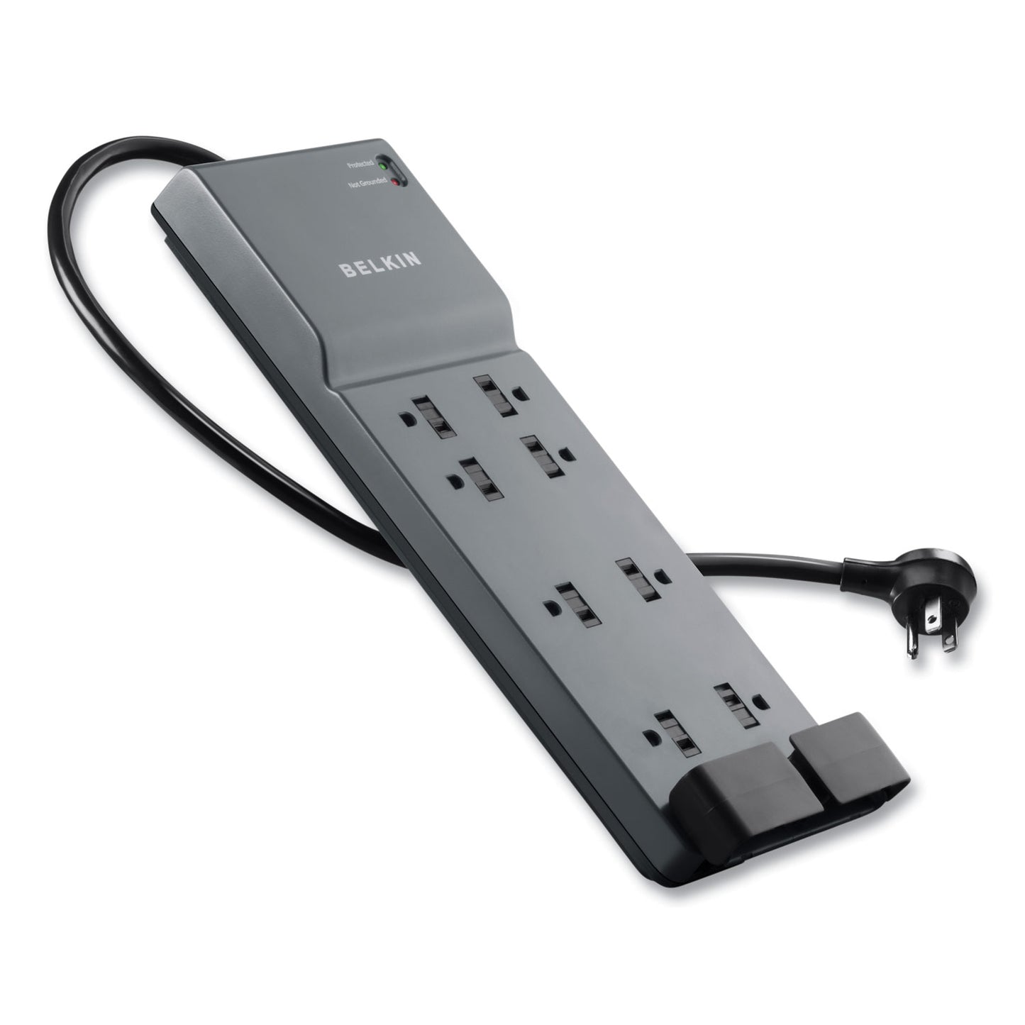 Belkin Home/Office Surge Protector, 8 AC Outlets, 6 ft Cord, 3,390 J, White (BE10820006)