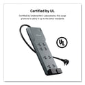 Belkin Home/Office Surge Protector, 8 AC Outlets, 6 ft Cord, 3,390 J, White (BE10820006)