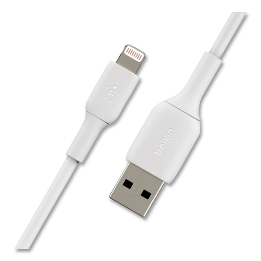 Belkin BOOST CHARGE Apple Lightning to USB-A ChargeSync Cable, 9.8 ft, White (CAA001BT3MWH)