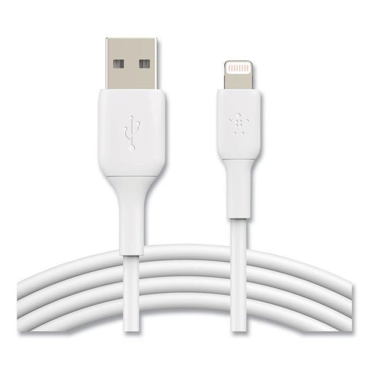 Belkin BOOST CHARGE Apple Lightning to USB-A ChargeSync Cable, 9.8 ft, White (CAA001BT3MWH)