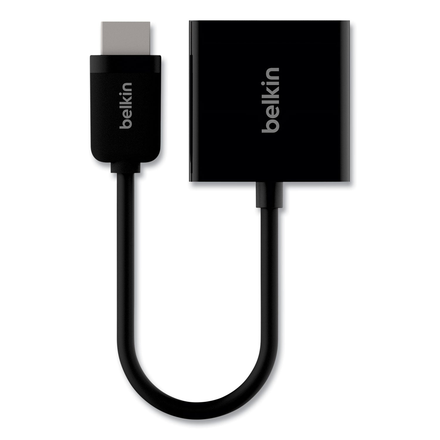 Belkin HDMI to VGA + 3.5mm Audio Adapter, 5", Black (F2CD058)
