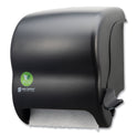 San Jamar Ecological Green Towel Dispenser, 12.49" x 8.6" x 12.82", Black (T950REBK)