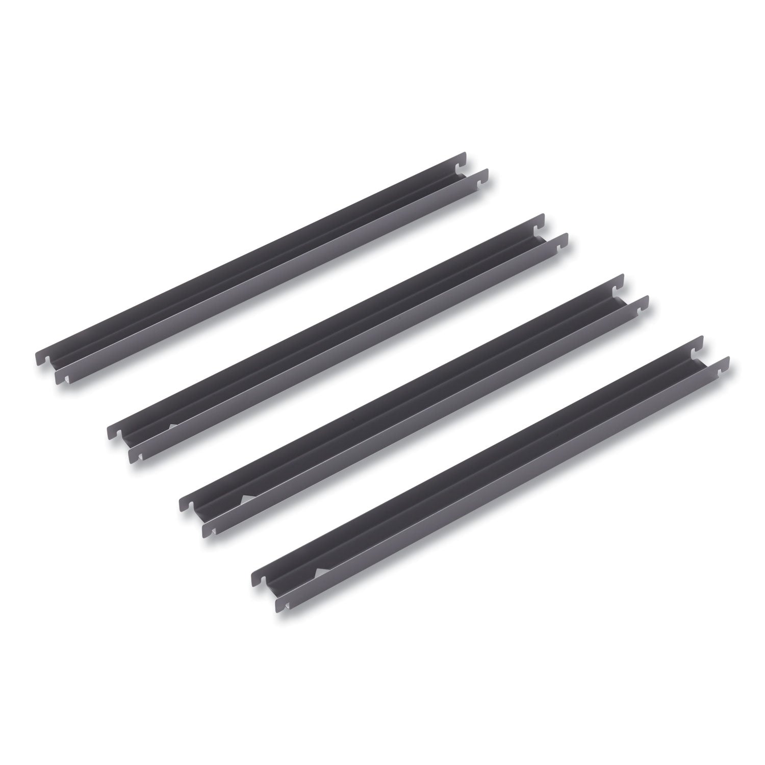 Two Row Hangrails for Alera 30" and 36" Wide Lateral Files, Aluminum, 4/Pack (HLF3036)