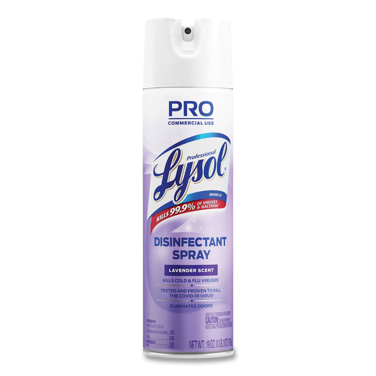 Lysol Disinfectant Spray, Lavender, 19 oz Aerosol Spray (89097EA)