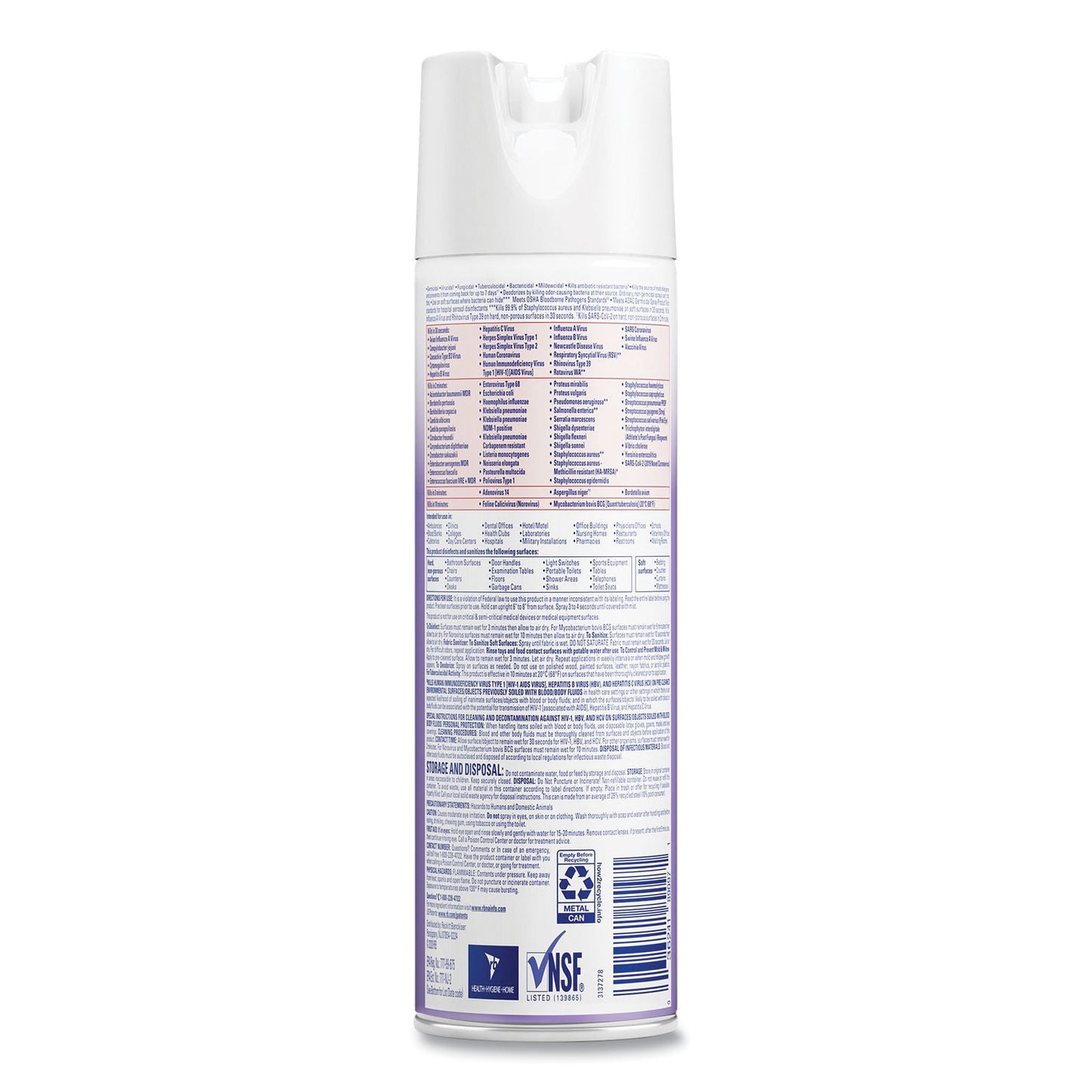 Lysol Disinfectant Spray, Lavender, 19 oz Aerosol Spray (89097EA)