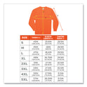 ergodyne GloWear 8091 Non-Certified Hi-Vis Long Sleeve Shirt, Small, Orange (21592)