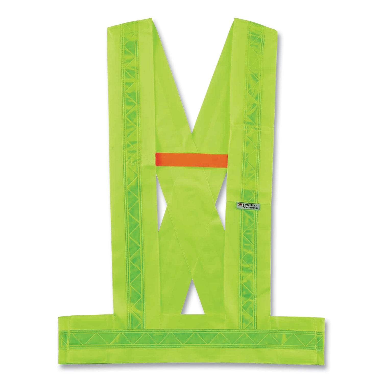 ergodyne GloWear 8140BA Class 1 Breakaway Sash, Polyester, 3X-Large Plus, Lime (27016)