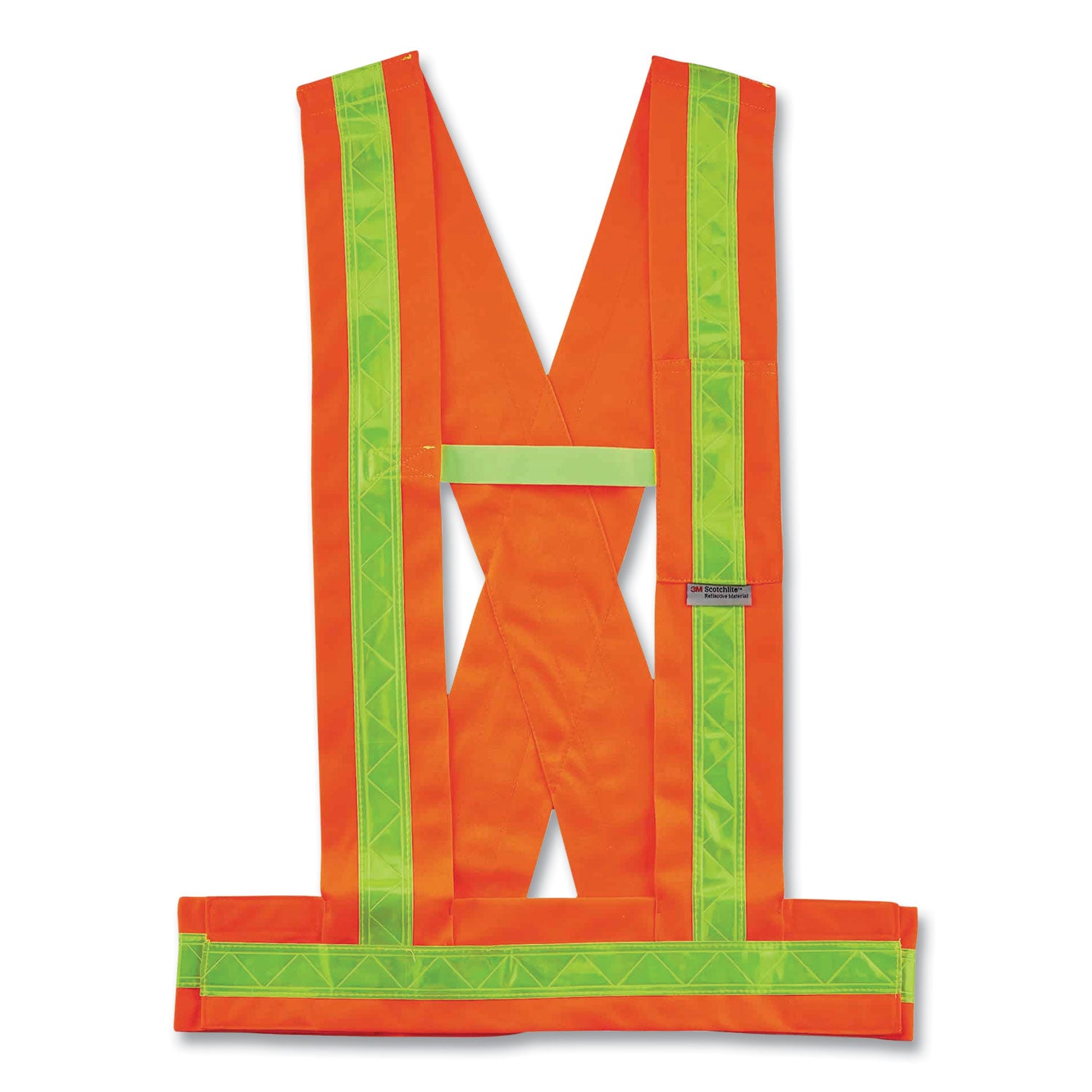 ergodyne GloWear 8140BA Class 1 Breakaway Sash, Polyester, X-Large/2X-Large, Orange (27018)