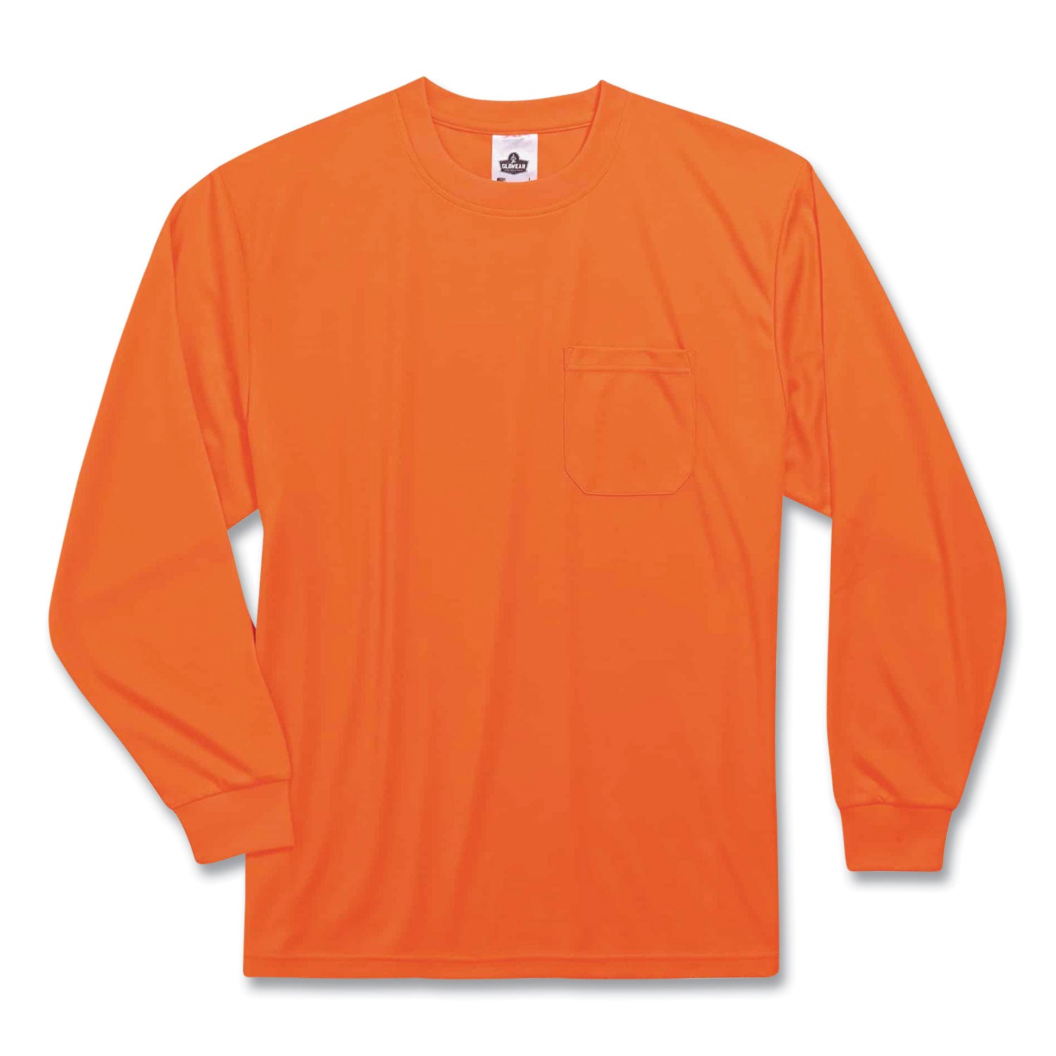 ergodyne GloWear 8091 Non-Certified Hi-Vis Long Sleeve Shirt, Medium, Orange (21593)